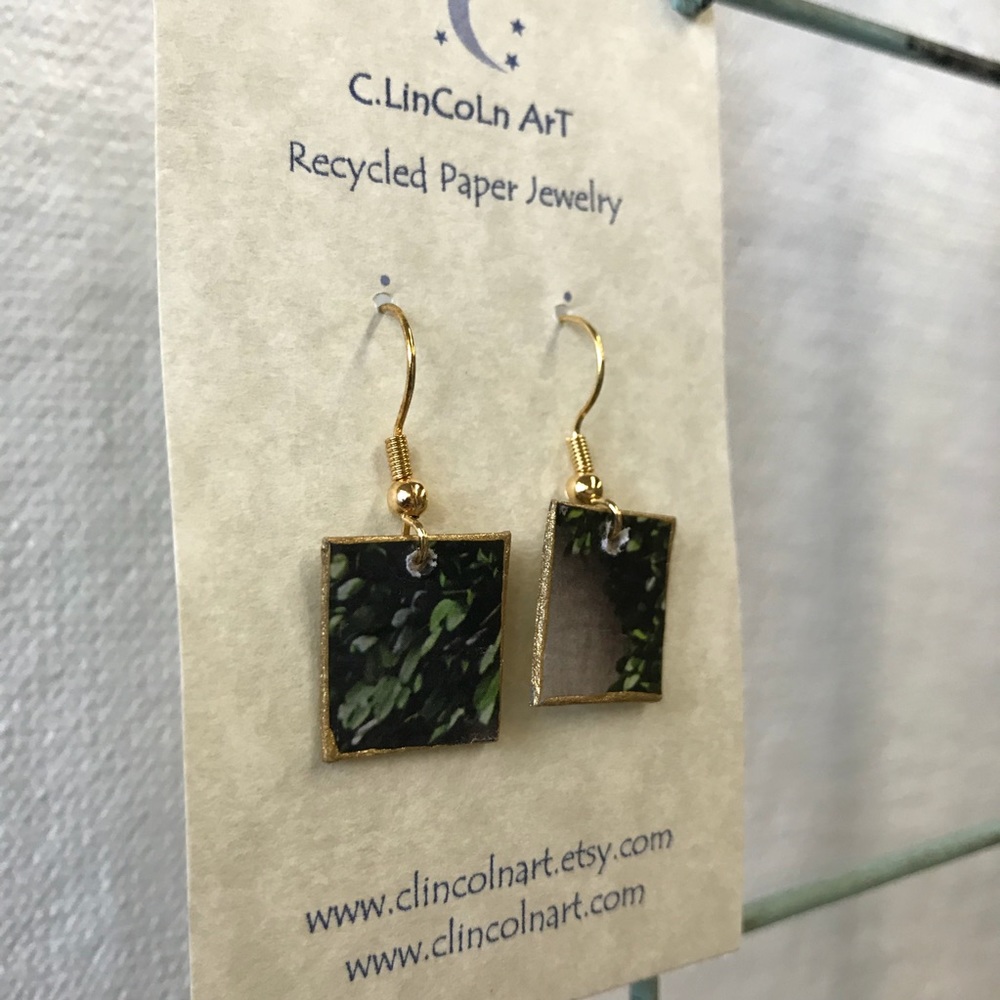 Recycled Paper Earrings ♻️